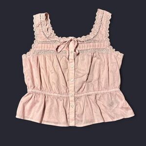 Coquette Pink Lace Babydoll Top by Gap!